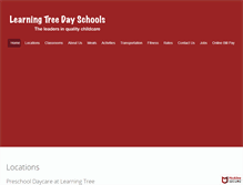 Tablet Screenshot of learningtreeschools.com